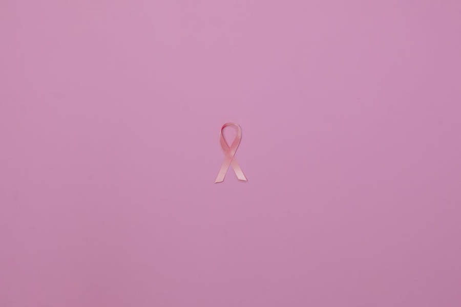 Plain Pink Ribbon Breast Cancer Awareness Wallpaper