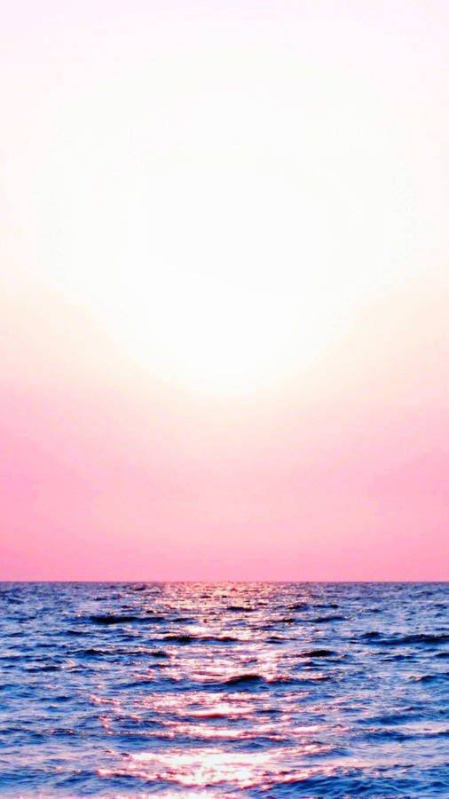 Plain Pink Sunset Wallpaper