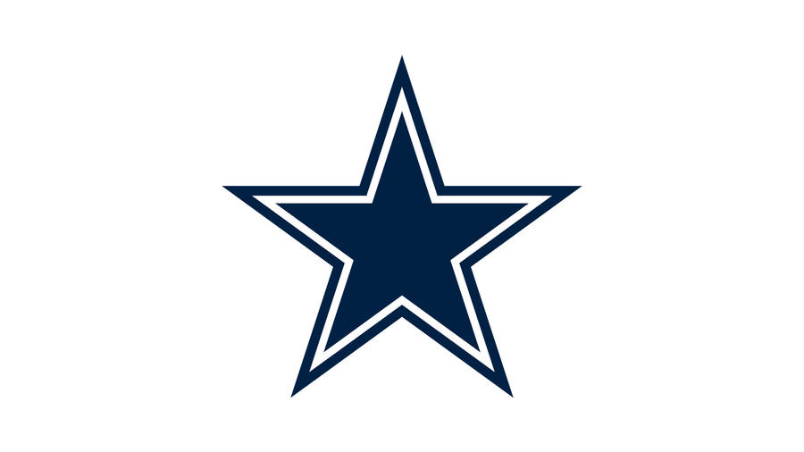 Plain White Backdrop Dallas Cowboys Logo Wallpaper