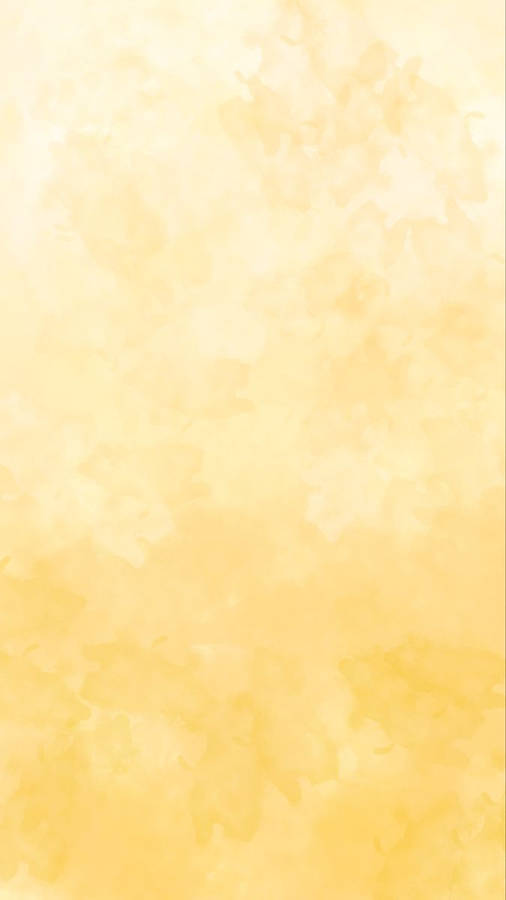 Plain Yellow Watercolor Painting Phone Wallpaper