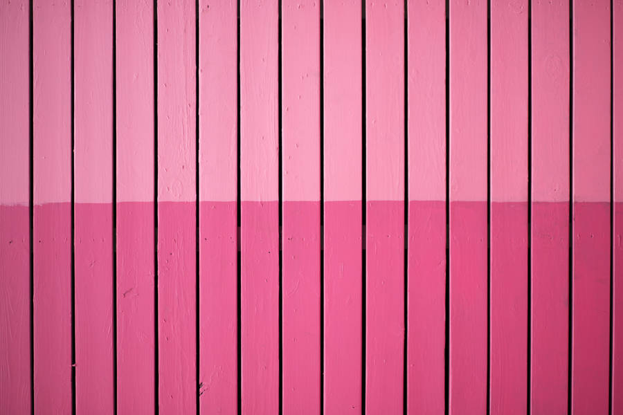 Plank Wall Painted In Kawaii Pink Wallpaper