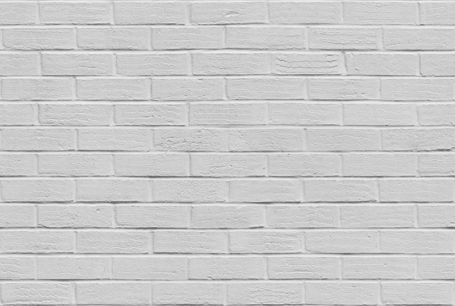 Plastered White Brick Running Bond Wallpaper