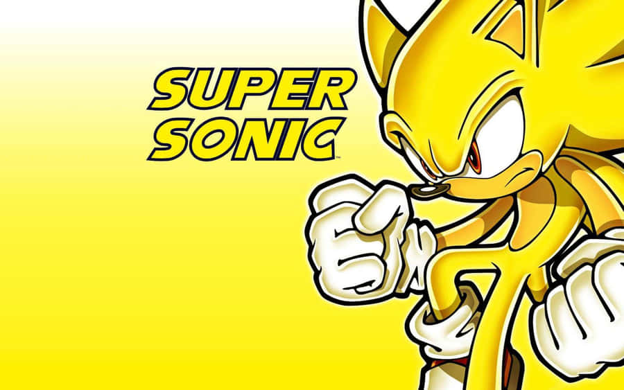 Play Super Sonic: The Hedgehog And Save The World Wallpaper