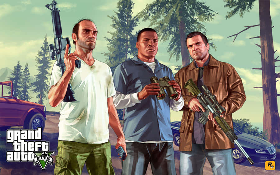 Play The Best Open-world Action Game Of The Decade With Gta 5 Desktop Wallpaper