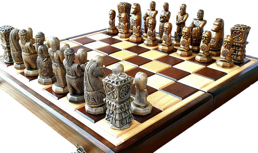 Play Your Strategic Moves On The Chessboard Wallpaper