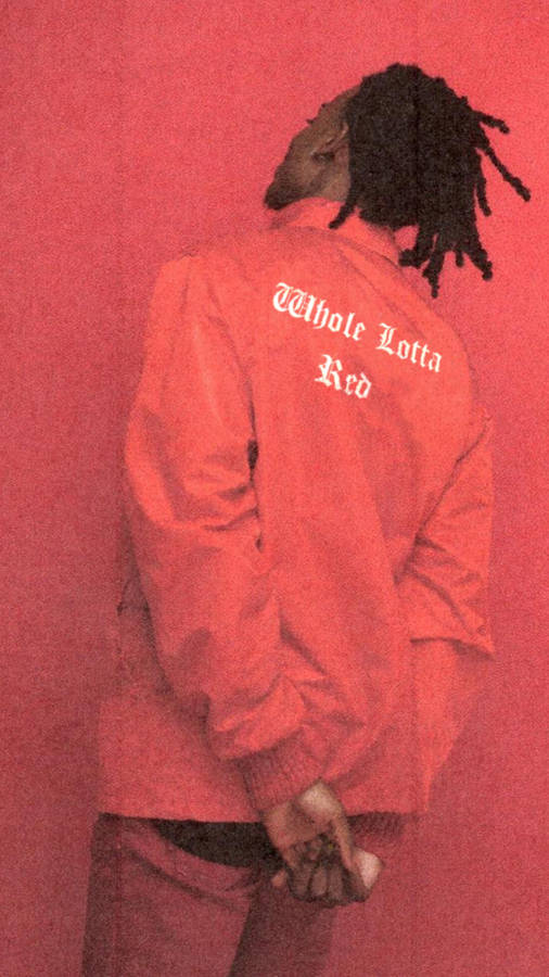 Playboi Carti In Red Wallpaper