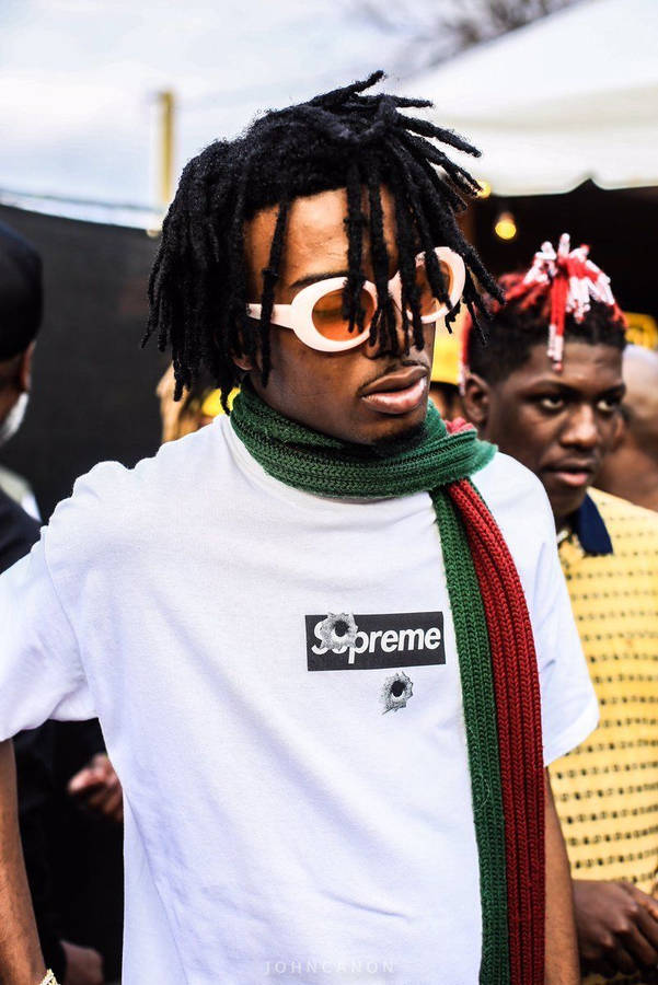 Playboi Carti Supreme Shirt Wallpaper