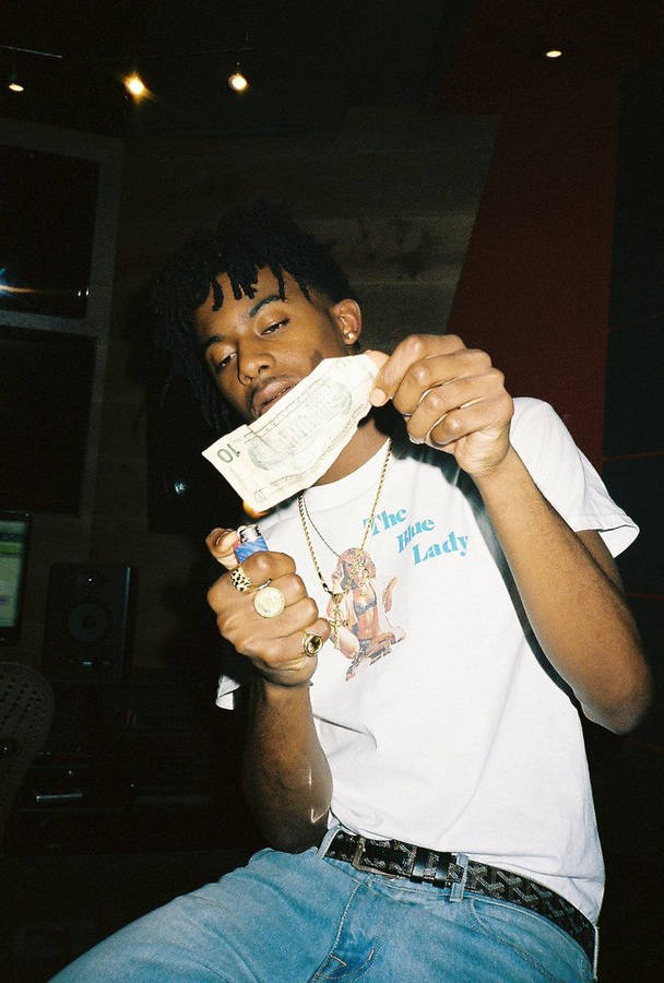 Playboi Carti With Money Wallpaper