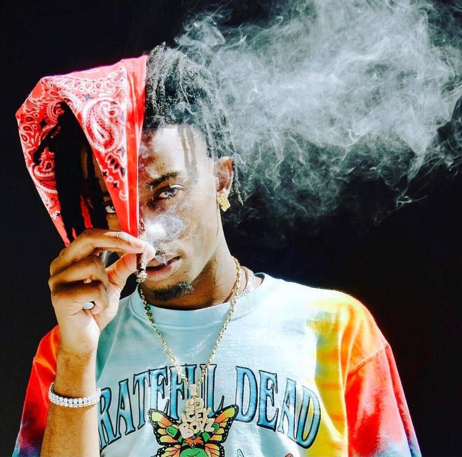 Playboi Carti With Red Bandana Wallpaper