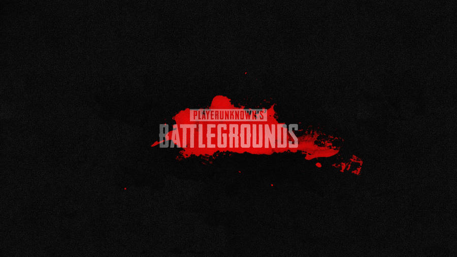 Playerunknown's Battlegrounds Logo In Black Wallpaper