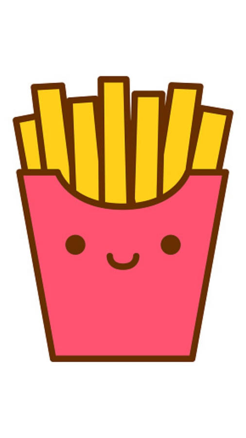 Playful Pink French Fries - Add A Pop Of Color To Your Snack Time! Wallpaper