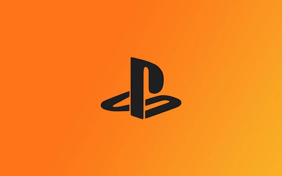 Playstation Gold And Black Wallpaper