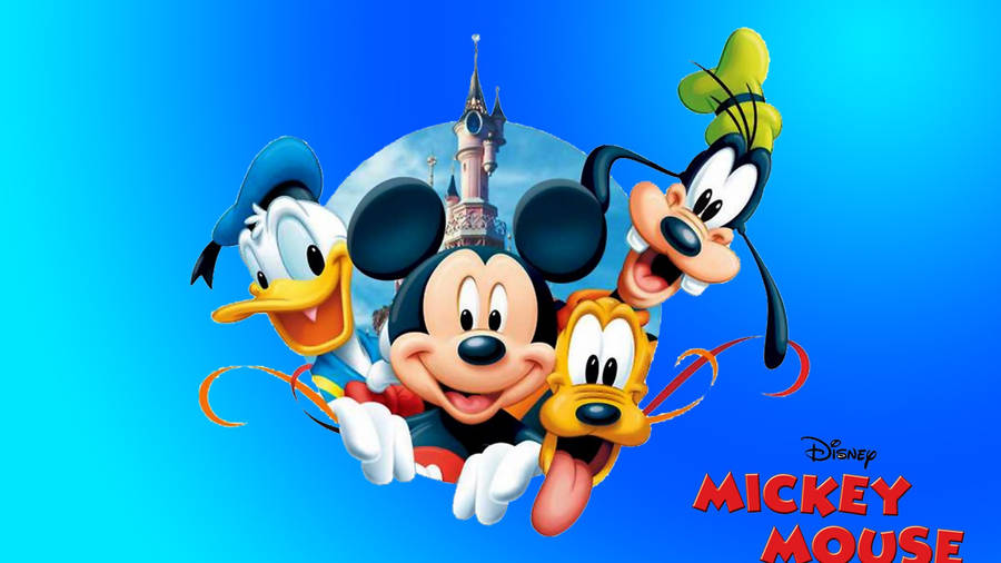 Pluto Disney Castle Wallpaper