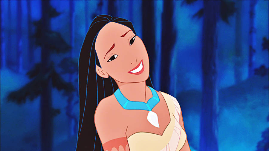 Pocahontas Awkward Smile Wallpaper