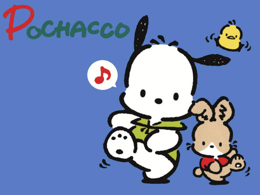 Pochacco Dancing With Guri Wallpaper