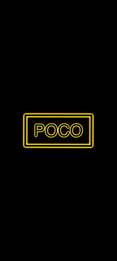 Poco X2 Yellow Font Wallpaper