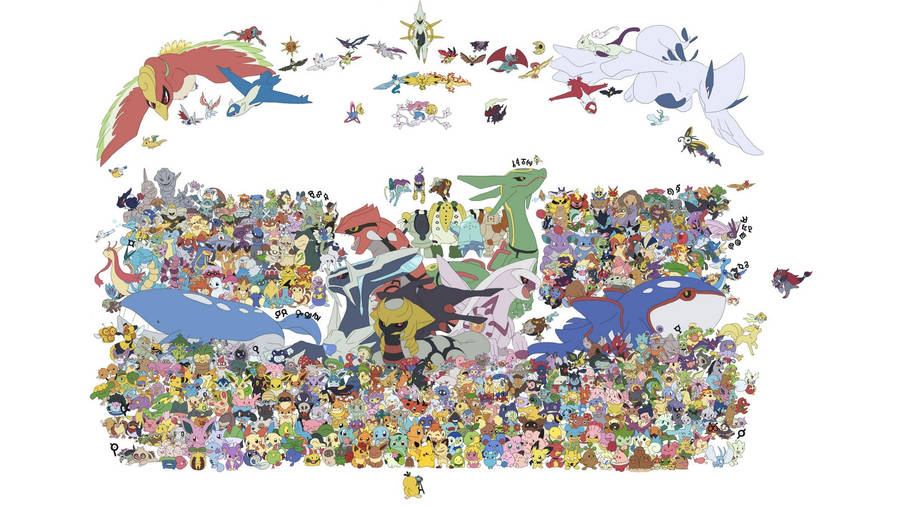 Pokemon Cast With Dialga Wallpaper
