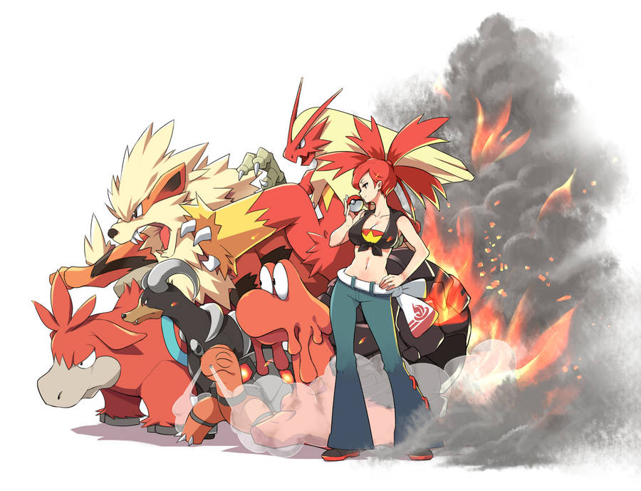 Pokemon Fire Blaziken Flannery Wallpaper