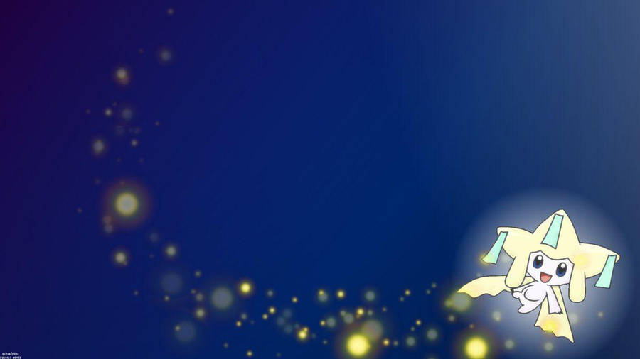 Pokémon Jirachi Trail Of Light Wallpaper