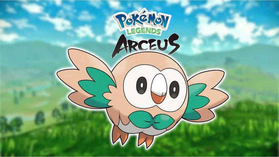 Pokemon Legends Arceus Rowlet Wallpaper