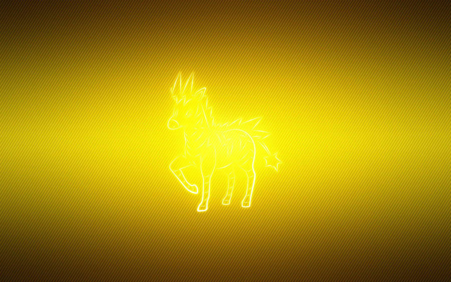 Pokemon Ponyta Silhoutte Wallpaper