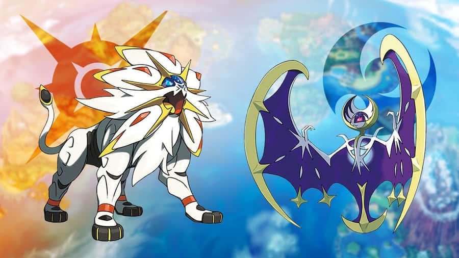 Pokemon Sun And Moon Solgaleo And Lunala Wallpaper