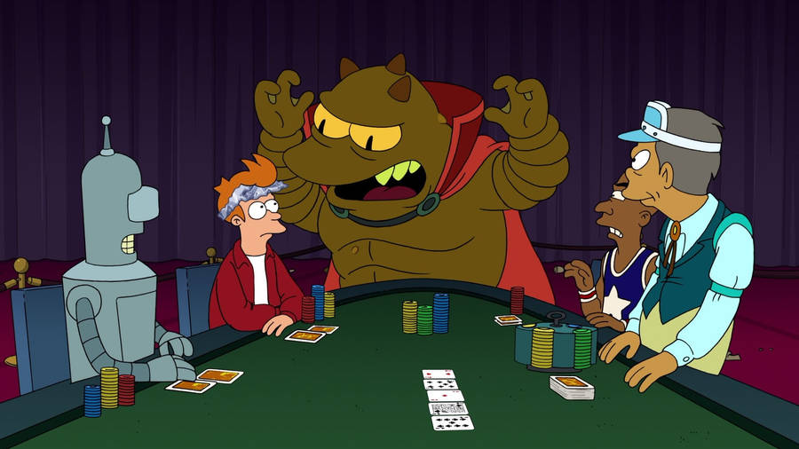 Poker In Futurama Wallpaper