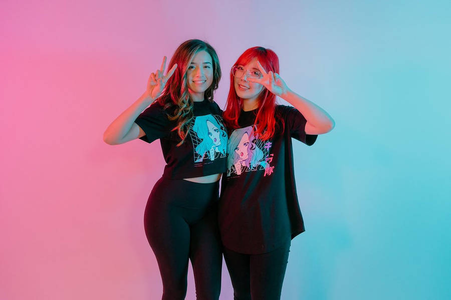 Pokimane And Lily Pichu Wallpaper