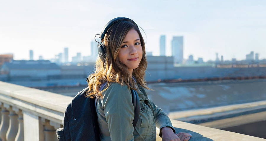 Pokimane Shallow Focus Photograph Wallpaper