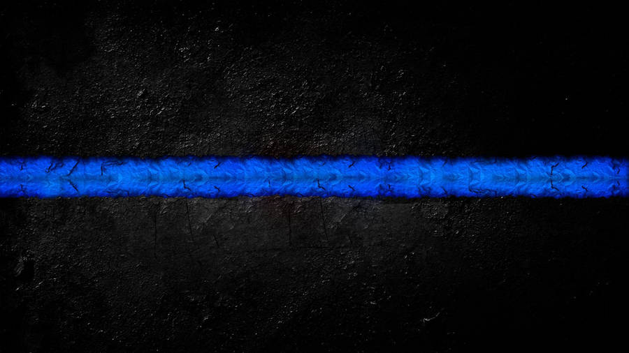 Police Thin Blue Line Concept Wallpaper