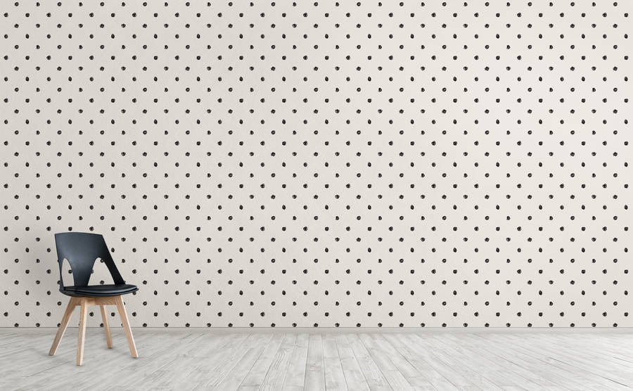 Polka Dot Wall Design Wallpaper