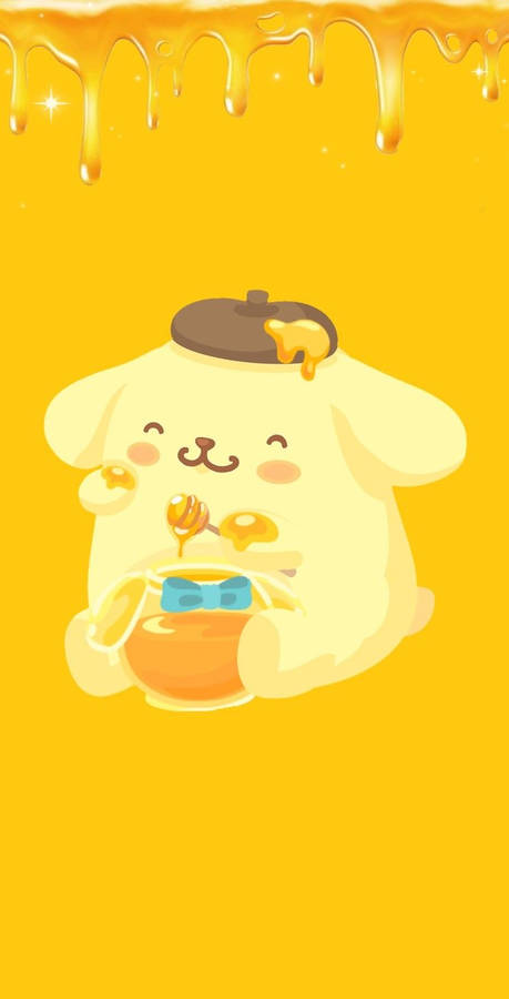 Pompompurin Honey Poster Wallpaper