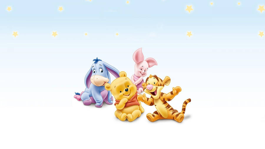 Pooh And Friends Pixel Disney Laptop Wallpaper