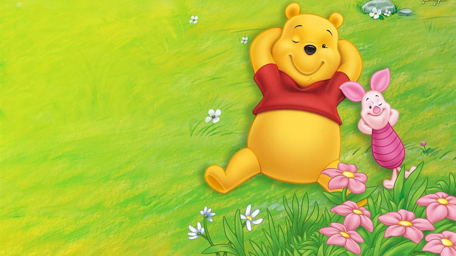 Pooh Bear In The Forest (more Focused On Fun And Adventure) Wallpaper