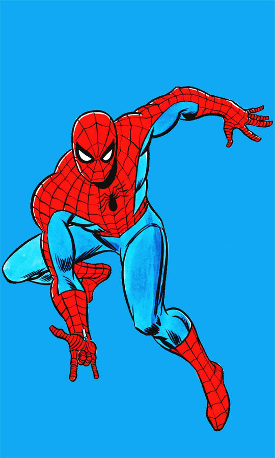 Popular Phone Spiderman Blue Wallpaper