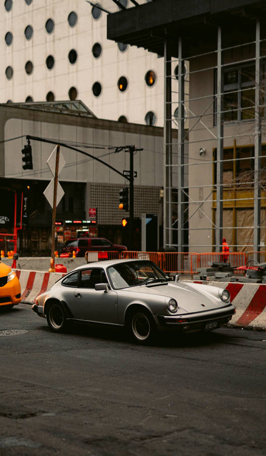 Porsche 911 Retro Vintage City Wallpaper