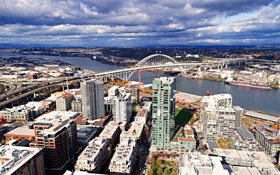 Portland Fremont Bridge Wallpaper