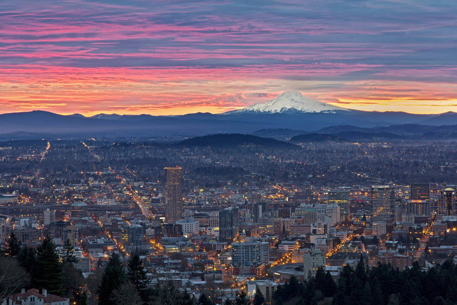 Portland Oregon Cityscape Wallpaper