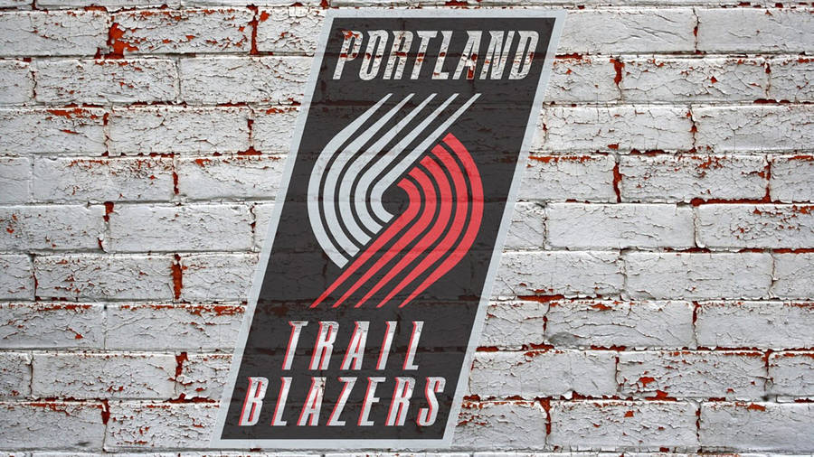 Portland Trail Blazers Brick Design Wallpaper