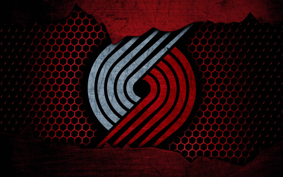 Portland Trail Blazers Grunge Metal Wallpaper