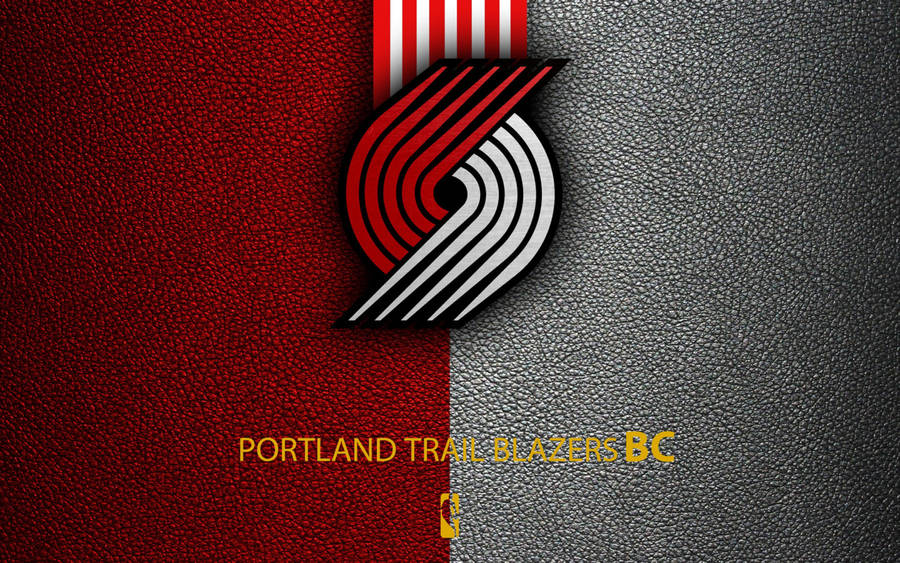 Portland Trail Blazers Leather Texture Wallpaper