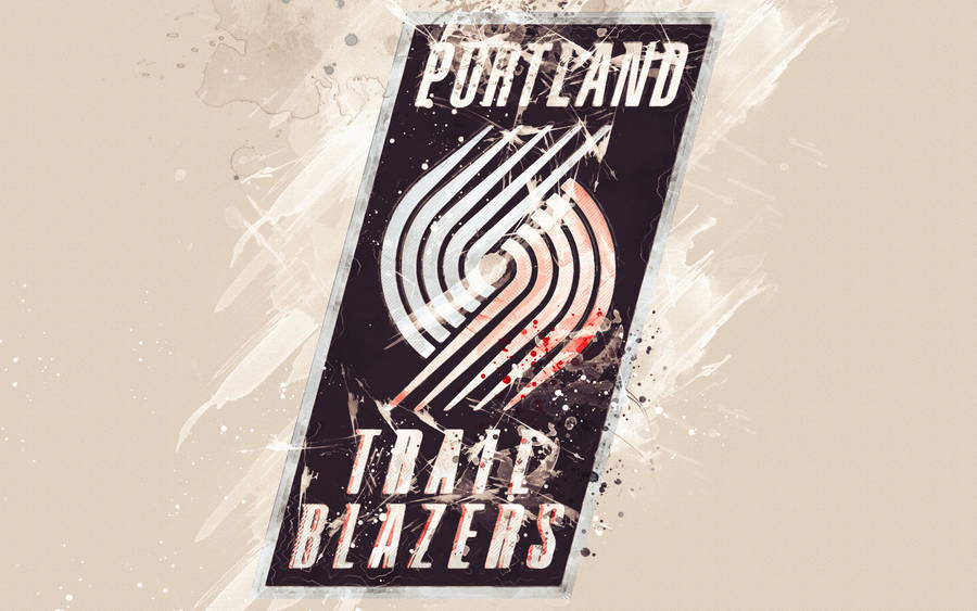 Portland Trail Blazers Painted Art Wallpaper