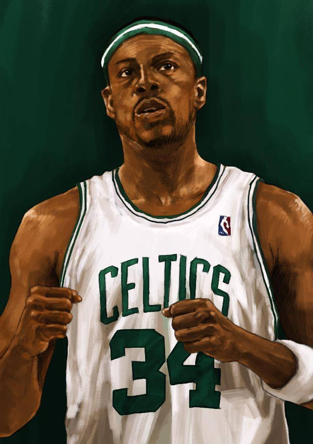 Portrait Drawing Of Paul Pierce Wallpaper