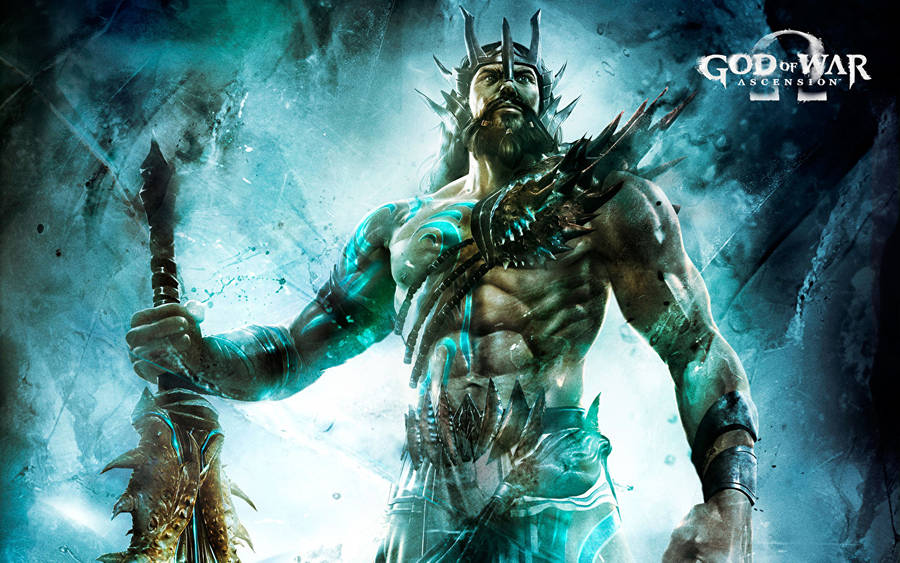 Poseidon Of God Of War Art Wallpaper