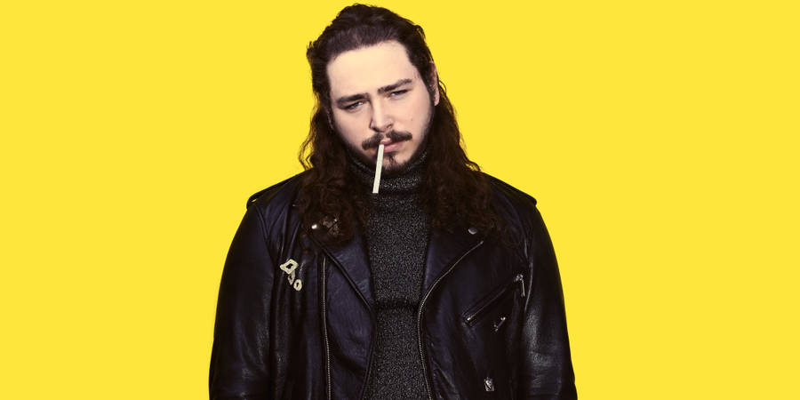 Post Malone Beerbongs Portrait Wallpaper