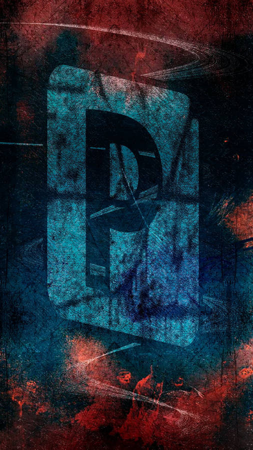 Potent And Powerful 'p': A Grungy Letter P Artwork Wallpaper