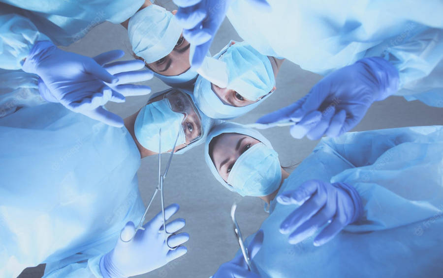 Pov Medical Procedure - Surgeon In Operation Wallpaper