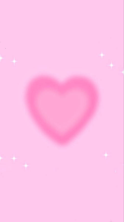 Powdery Pink Heart Wallpaper