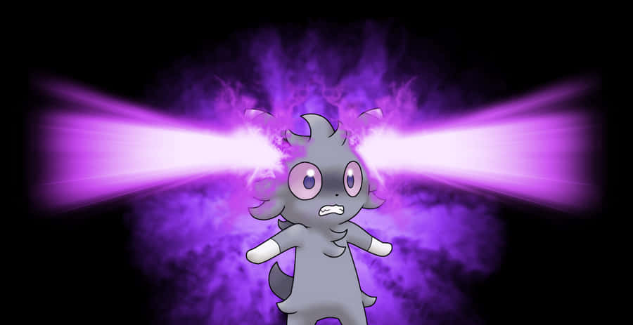 Power Beam Of A Scared Espurr Wallpaper