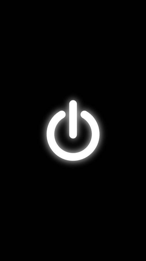 Power Button Cool Black Background Wallpaper